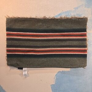 Pottery Barn x Pendleton Green Stripe Wool Blend‎ Pillow Cover Lumbar Reversible